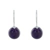 Boucles d'Oreilles Argent 925 Billes d'Améthyste - vue V2