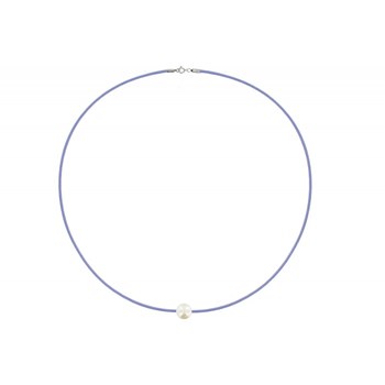 Set Collier et Bracelet Lien La Perle Blanche des Poulettes - Colors - Violet