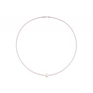 Collier La Perle Blanche des Poulettes - Classics - Rose
