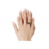 Bague Argent 925 Demi Lune Zirconium Olive - vue V4
