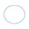 Set Collier et Bracelet Lien La Perle Blanche des Poulettes - Colors - Turquoise - vue V3