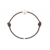 Set Collier et Bracelet Lien La Perle Blanche des Poulettes - Classics - Marron clair - vue V2