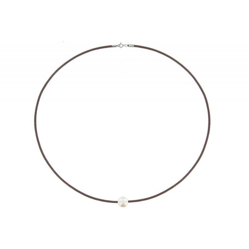 Set Collier et Bracelet Lien La Perle Blanche des Poulettes - Classics - Marron clair - vue 3