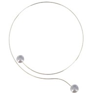 Collier Ras de Cou Argent 2 Perles de Culture 11 mm - Classics