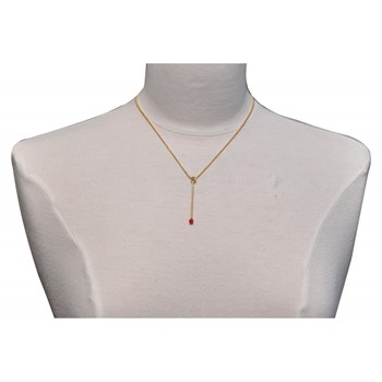 Brass Match Necklace - Classics - Red