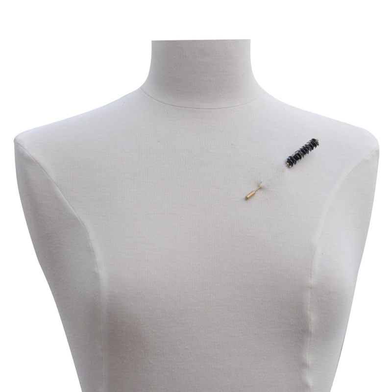 Broche Laiton et Petits Disques de Verre - vue V2