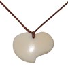 Collier Coeur en Tagua - Classics - Blanc - vue V1