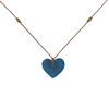 Collier Petit Coeur en Tagua - Classics - Turquoise - vue V1