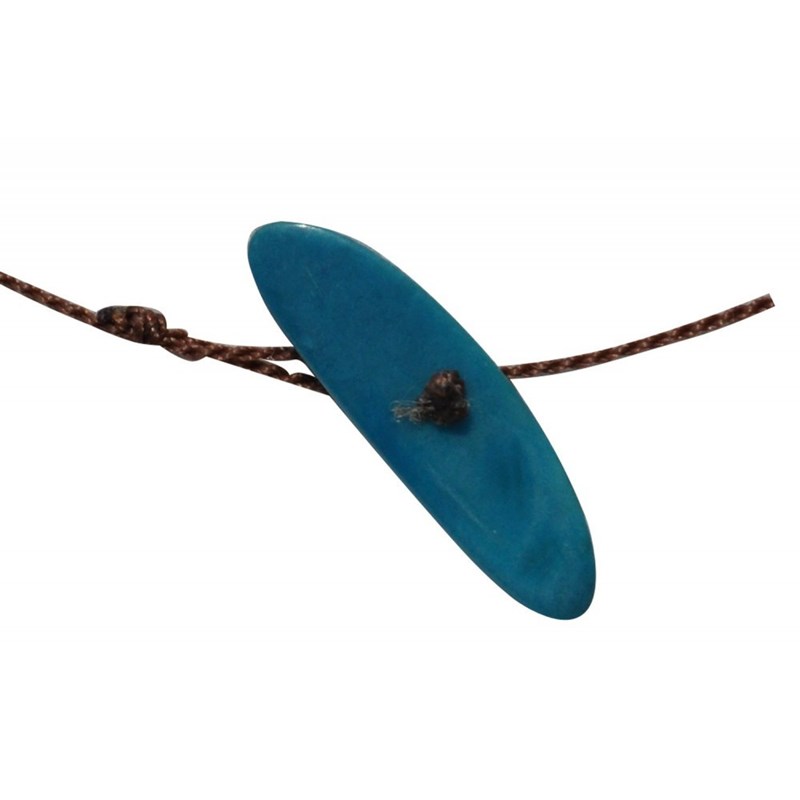 Collier Petit Coeur en Tagua - Classics - Turquoise - vue 2