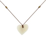 Collier Petit Coeur en Tagua - Classics - Blanc