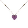 Collier Petit Coeur en Tagua - Classics - Violet - vue V1