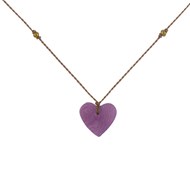 Collier Petit Coeur en Tagua - Classics - Violet