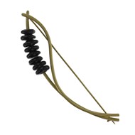 Broche Laiton Vague et Petits Disques de Verre