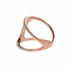 Bague Ronde Double Anneaux Rose - vue V3