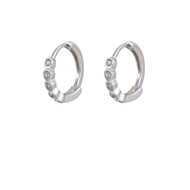 Boucles d'oreilles ANÄU Paris en Argent Rhodié