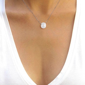 STELLA - Collier - Motif Pure Ceramic Blanc & Chaine forçat acier