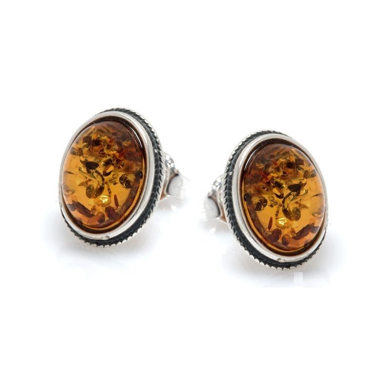 925 silver earring Genuine Baltic amber