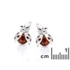 Boucle d'oreille argent 925 Ambre veritable de la mer Baltique - vue V2