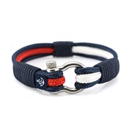Bracelet Nautique Bleu Marine, Blanc, Rouge