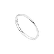 Bracelets joncs en argent 925 passivé, 11g, Ø65mm