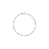 Collier ras de cou chaîne maille gourmette en argent 925 passivé, 50g