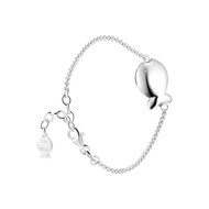 Bracelet chaîne poisson Intemporels en argent 925, 6.4g