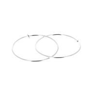 Créoles en argent diamètre 5 cm