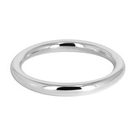 Bracelet argent jonc rond large