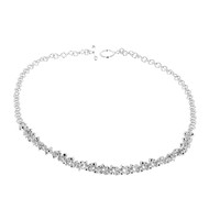 Collier en argent grappe de demies boules