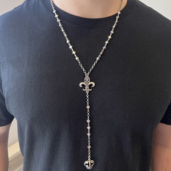 Koninklijke zilveren rozenkrans