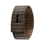 Bracelet en bois terra mater GEA BLACK CHOCO GUN - Wewood