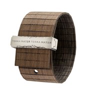 Bracelet en bois terra mater TALIA CHOCO BLACK SILVER - Wewood