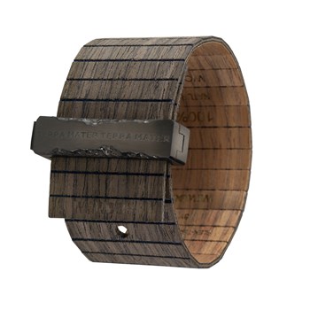 Bracelet manchette en bois terra mater TALIA BLACK NUT GUN - We wood