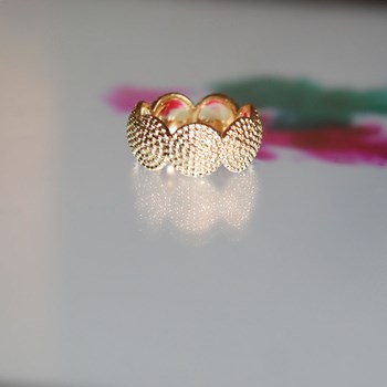 Bague plaqué or jaune HIBISCUS - Bijoux Privés Discovery