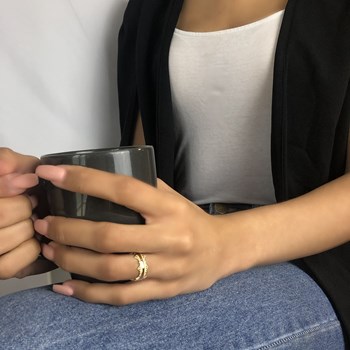 Bague plaqué or ALDIA - Bijoux Privés Discovery