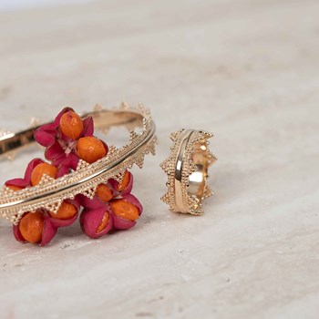 Bague plaqué or ALDIA - Bijoux Privés Discovery