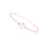 Bracelet avec quartz rose et cordon rose - Be Jewels - vue V1
