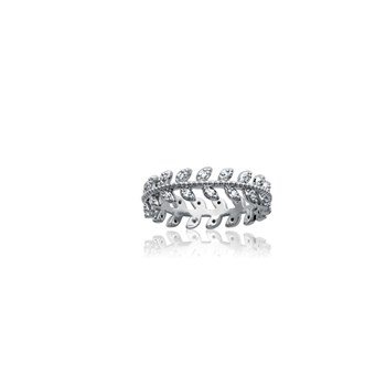 Bague argent femme LAURIER - Bijoux Lorenzo R