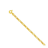 Chaine cheval alternée 1,7 mm Or jaune 375/00 - 45 cm