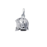 Pendentif casque de pompier Argent 925/00