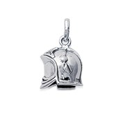 Pendentif casque de pompier Argent 925/00 rhodié
