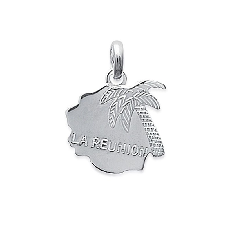 Pendentif île de la Réunion Argent 925/00 Femme Pendentif MATY