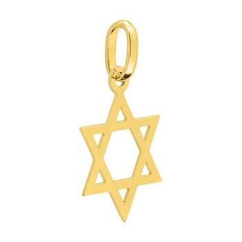 Pendentif Mixte - Or 18 Carats - Étoile de David
