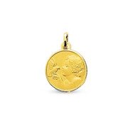 Médaille ange et colombe en Or jaune 750/00
