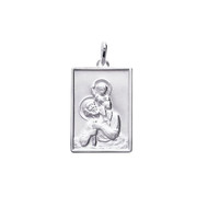 Médaille rectangulaire Saint Christophe en Argent 925/00