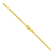Collier maille gourmette or jaune 375/00