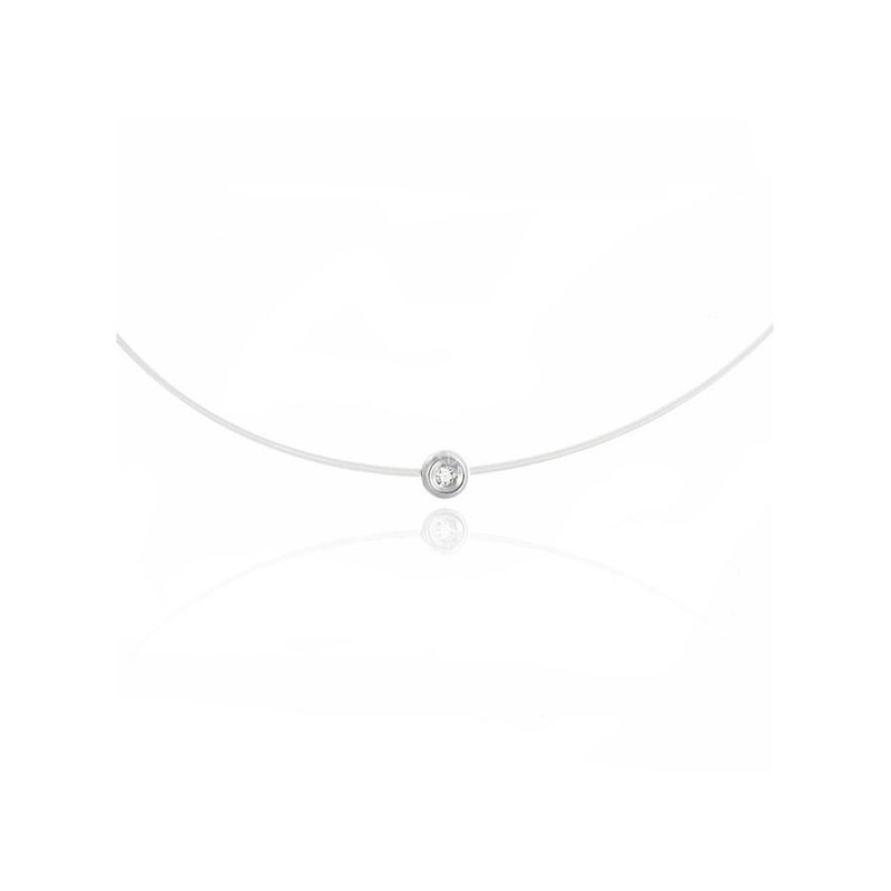 collier femme diamant fil transparent collier femme diamant fil transparent
