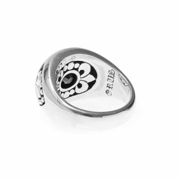 Zilveren Ring Heilige Unie Zwarte Onyx Steen