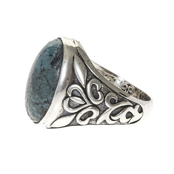 Bague Homme Symbol Argent Labradorite