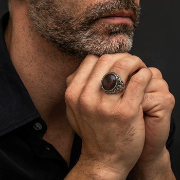 Chevalière Homme Royale Turquoise Argent